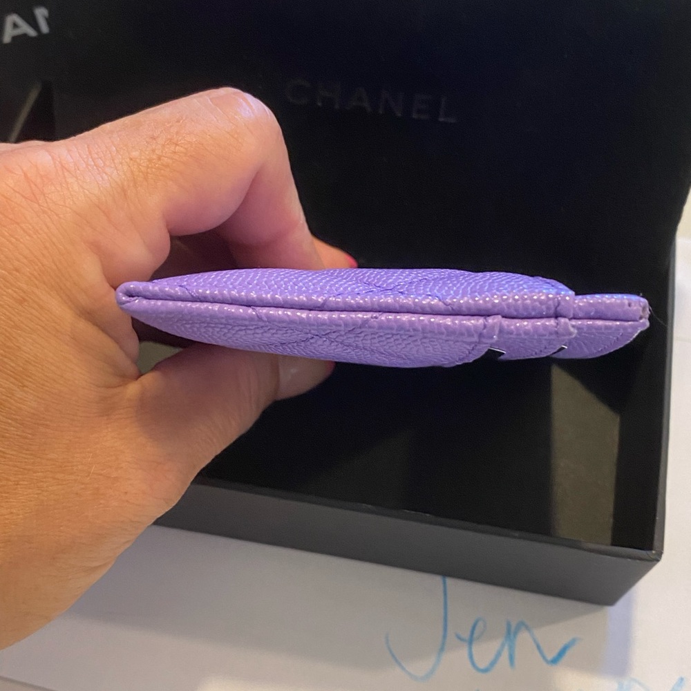 Chanel 20s Purple Flat Card Holder - Picture 5 of 14